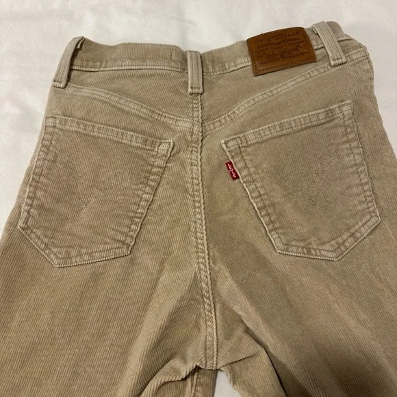 Stylish Tan Wide-Leg Pants size 26 - Picture 10 of 11